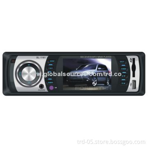 Car MP5 Player with 3-inch TFT Screen, 18 Pre-set FM Radio Stations and 4 x 45W Output Power